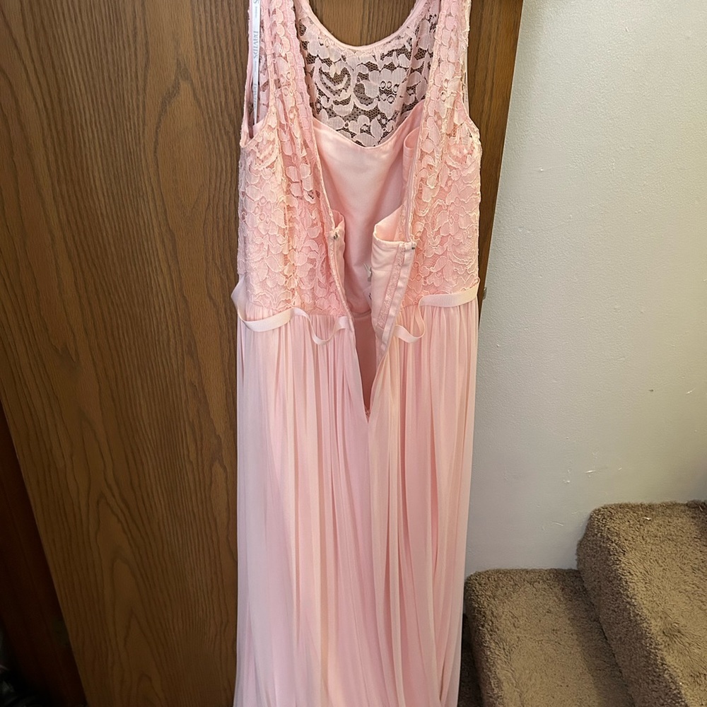 David’s bridal bridesmaid dress , petal f19328